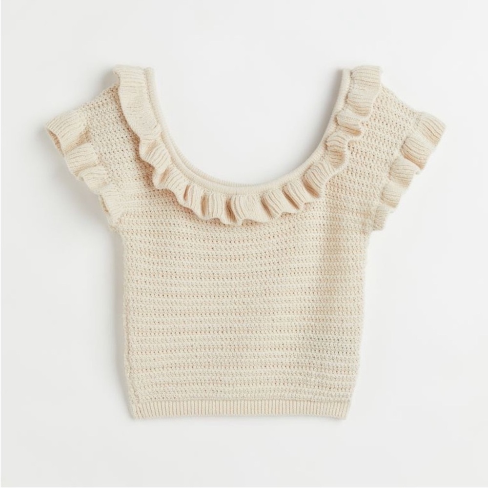 H&M Cream Knit Pullover